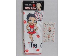 Betty Boop Kitchen Towel Kiss The Cook Design